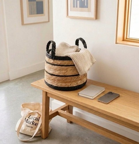 Natural storage basket - natural,