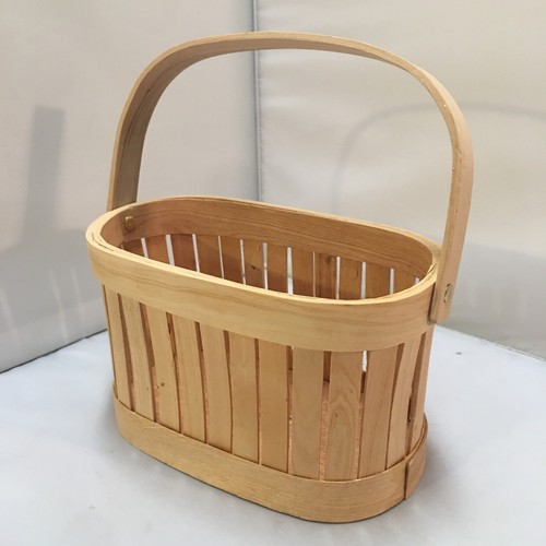 Wooden slat basket home - slat,